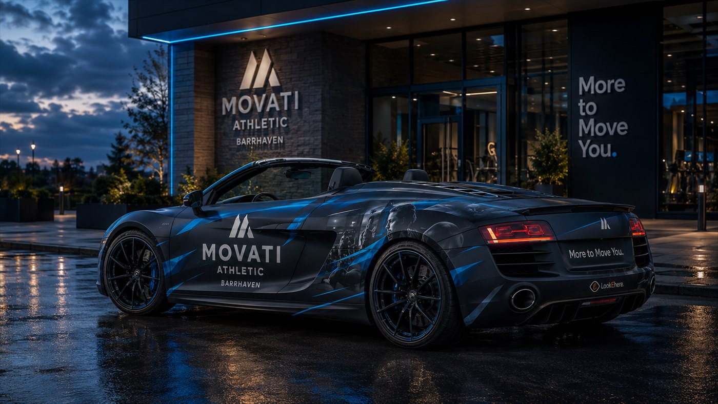 Audi R8 Spyder concept wrap for a premium health club